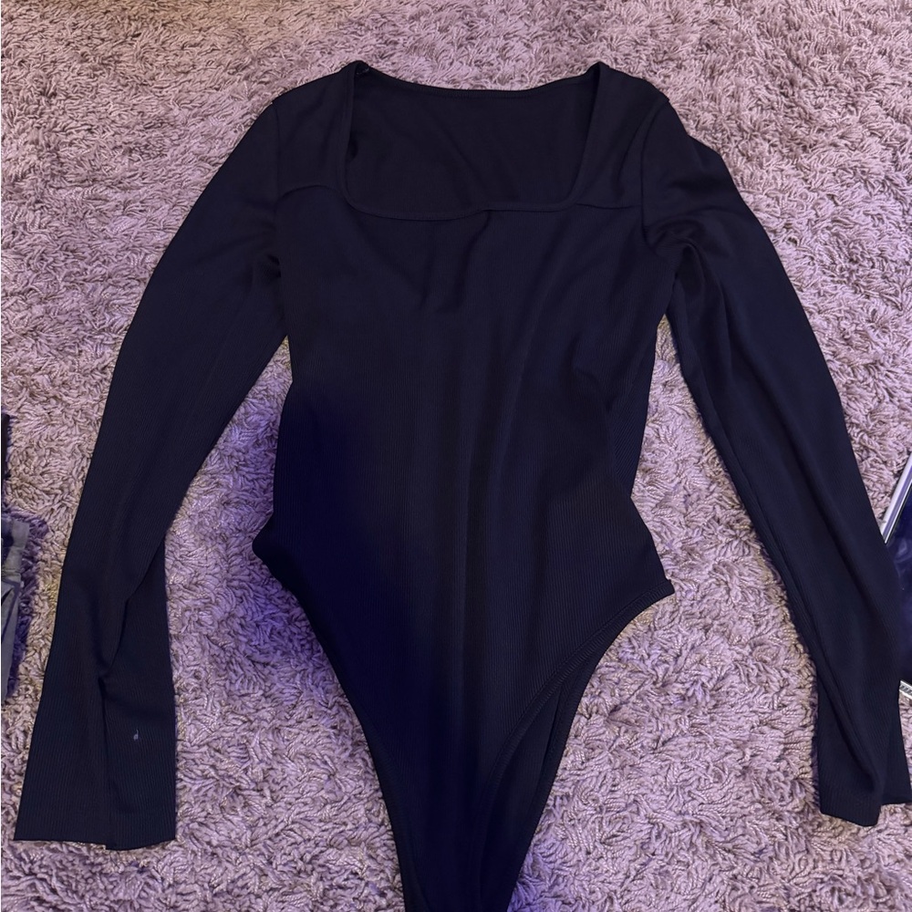 Black Long Sleeve Kids One Piece